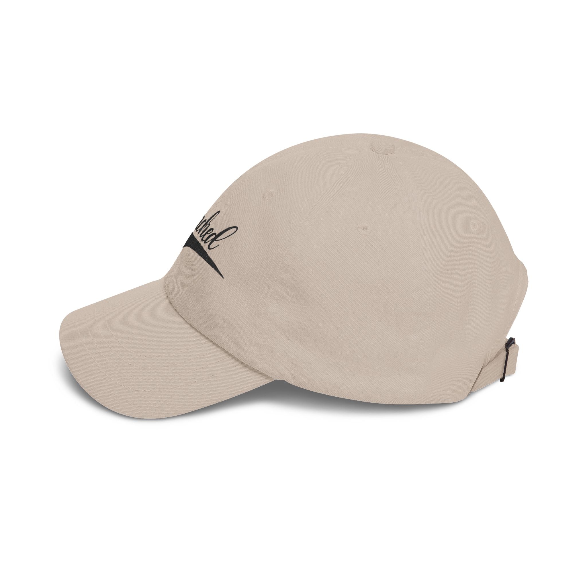 Drenched Script Dad Cap — Embroidered Vintage Baseball Hat