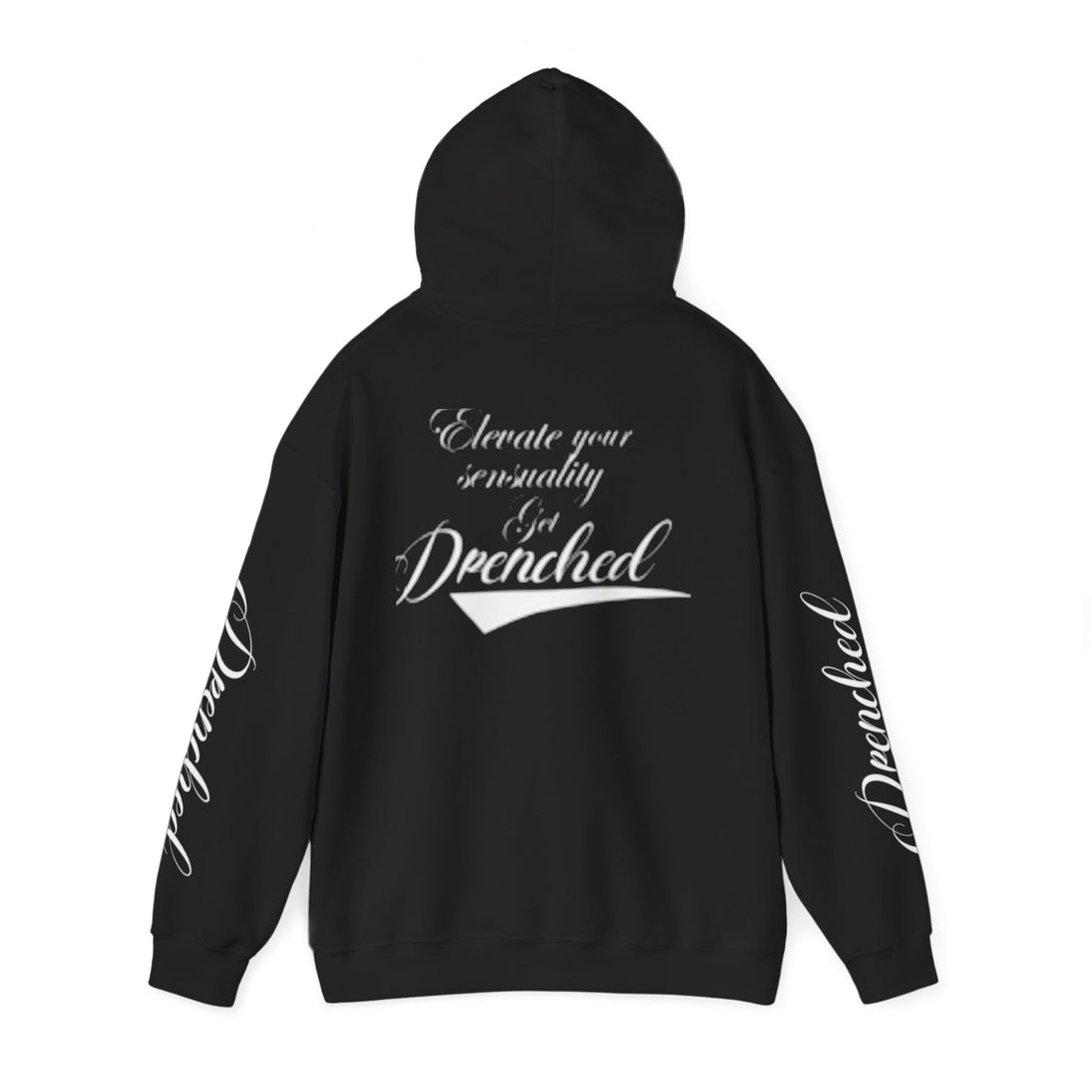 Black Printed Hoodie