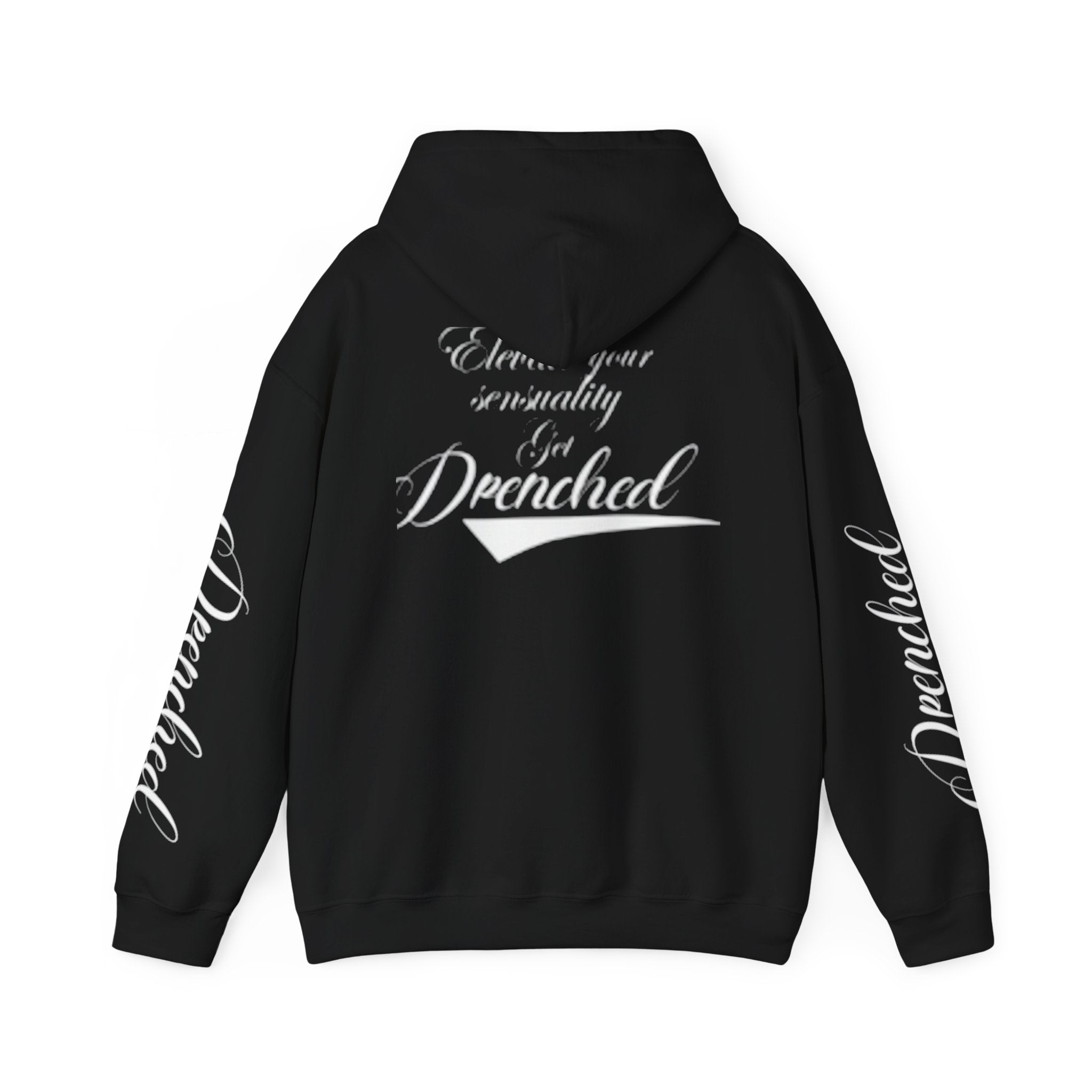 Black Printed Hoodie