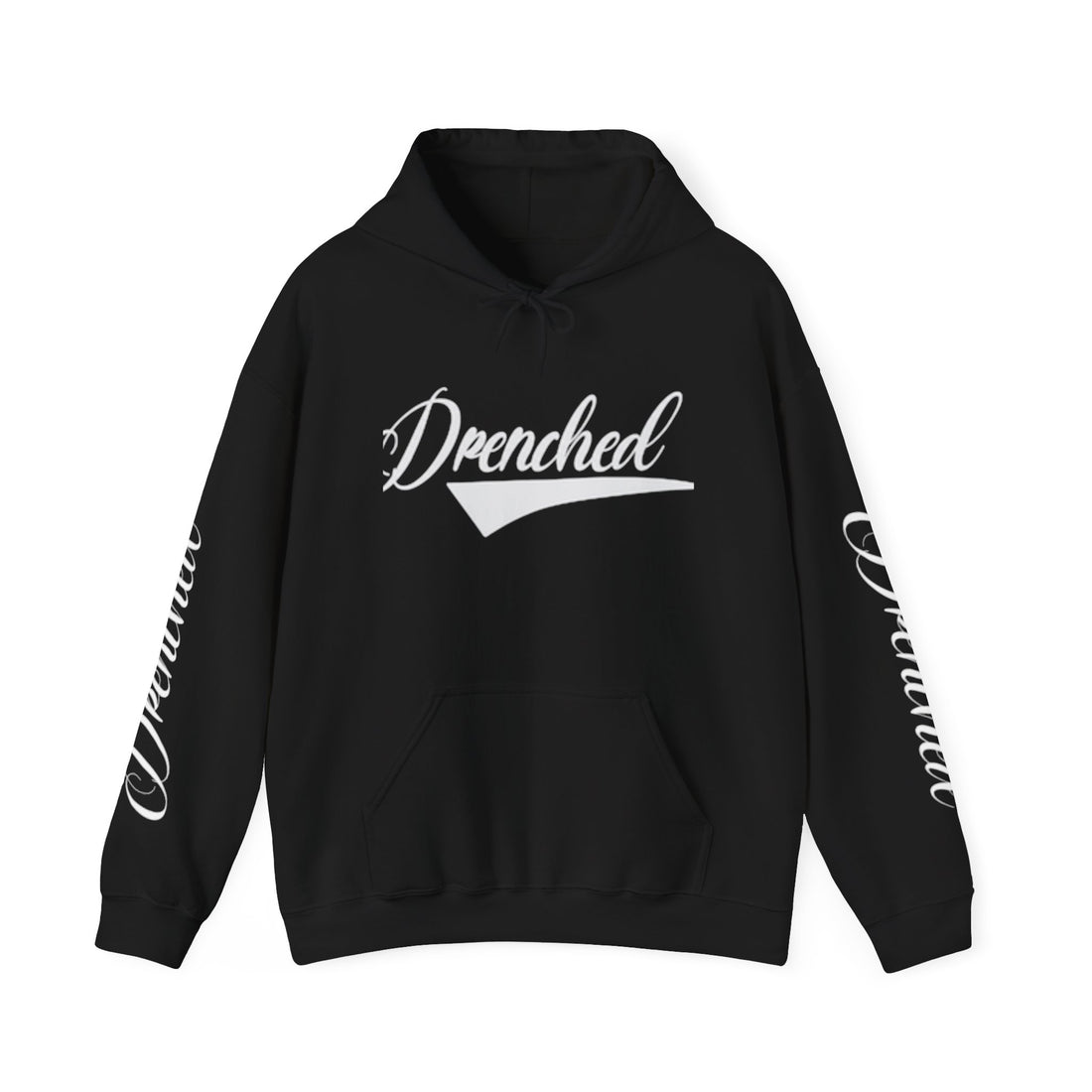 Black Printed Hoodie