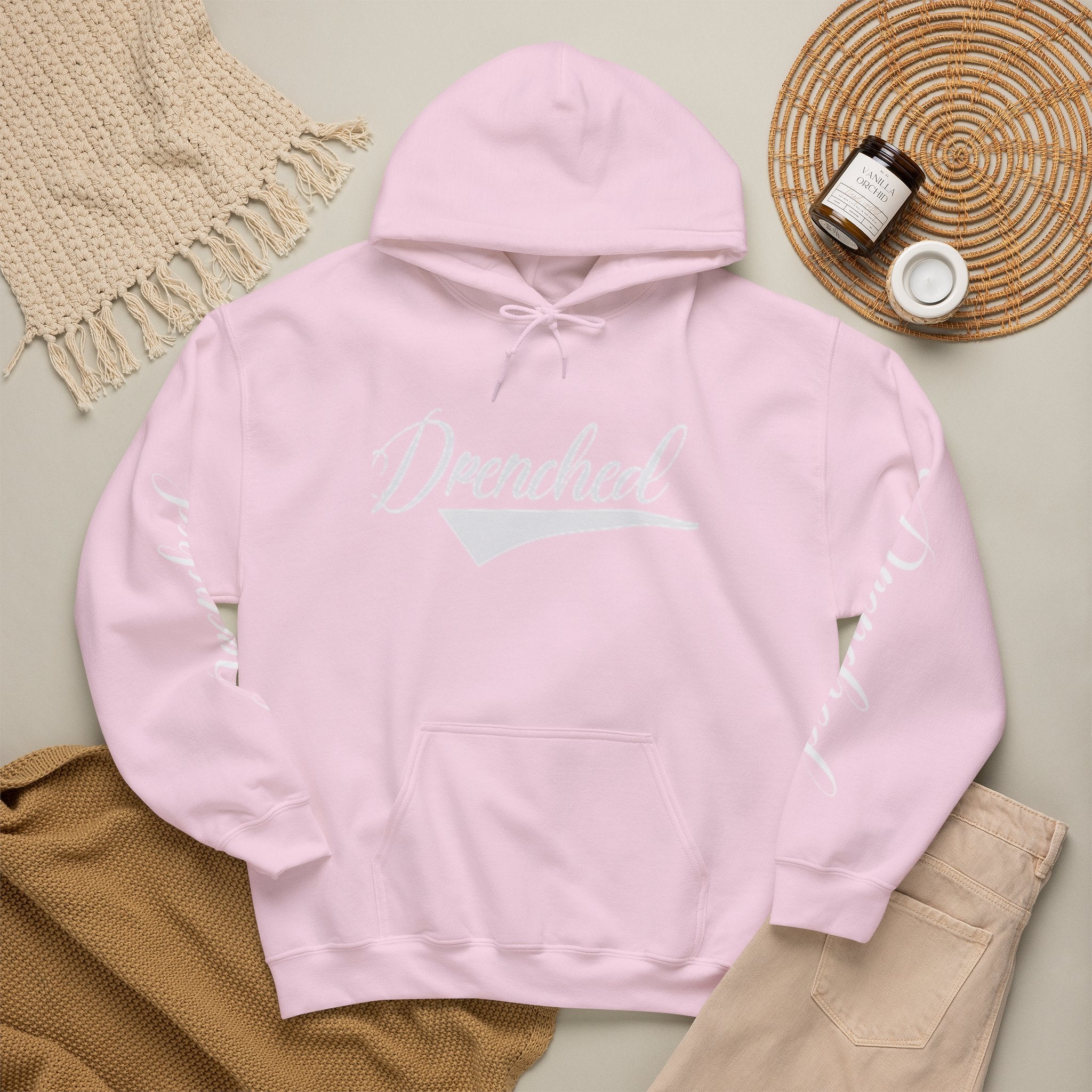 Black Printed Hoodie