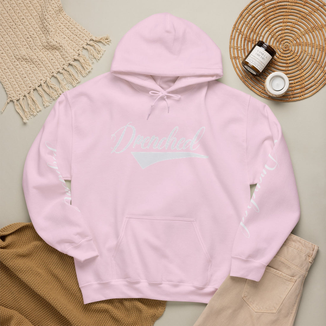 Black Printed Hoodie